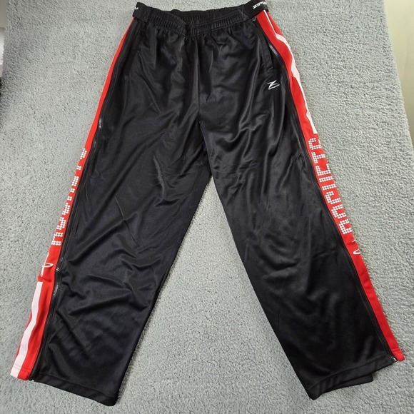 Zipway Other - NBA Houston Rockets‎ Warm Up Joggers Track Pants Mens Large Zipway Full Leg Zip
